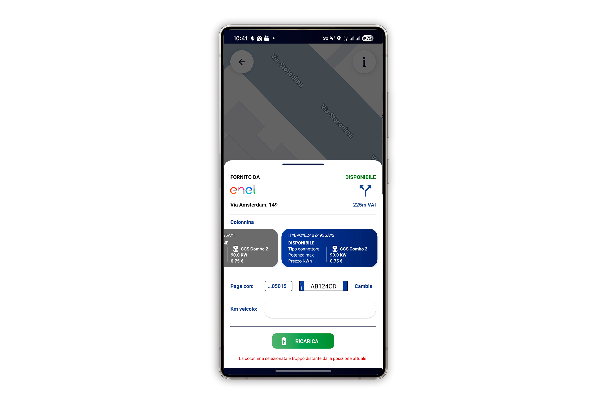 Ricarica auto elettiche con l'App CartissimaQ8