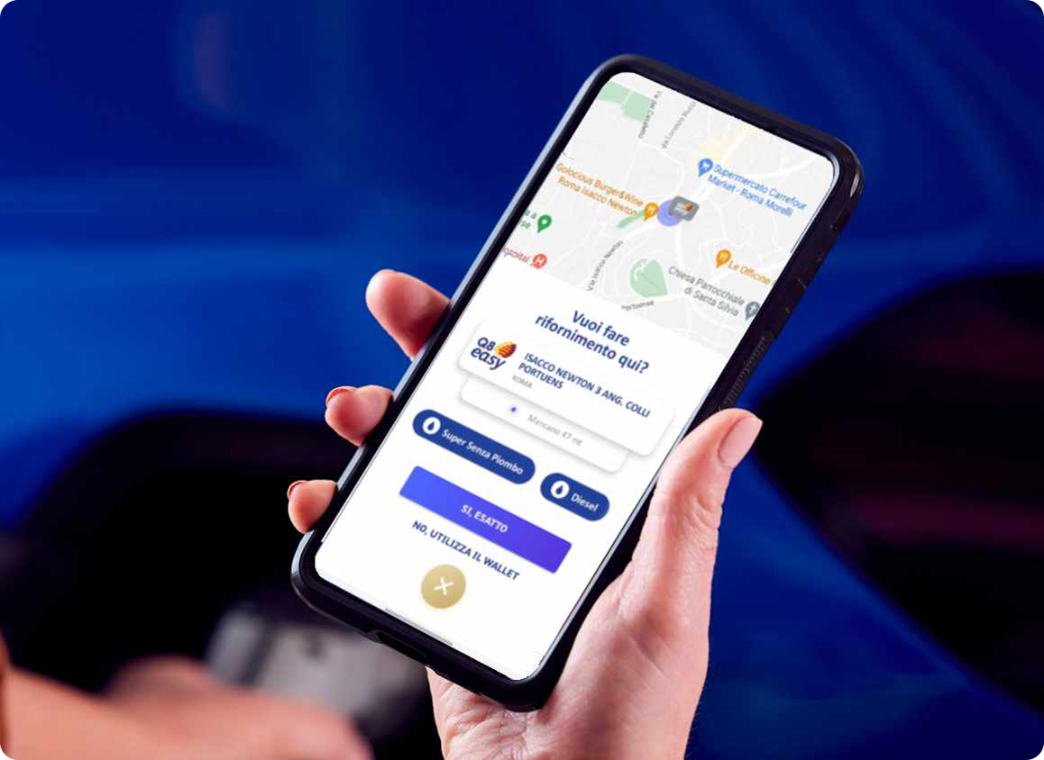 Come fare rifornimento con l'App
