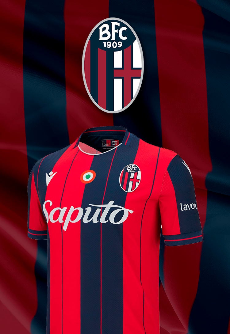 Maglia ufficiale Bologna Calcio Home - Concorso Calcio in Movimento Q8