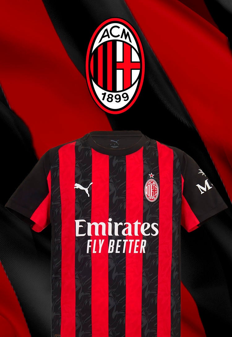 Maglia ufficiale AC Milan Home - Concorso Calcio in Movimento Q8