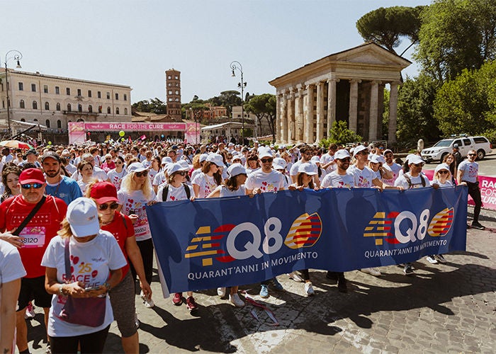 Race for the Cure a Roma con Q8