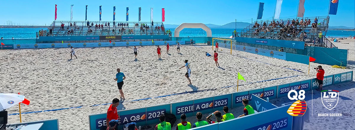 partita di campionato Beach Soccer 2025 