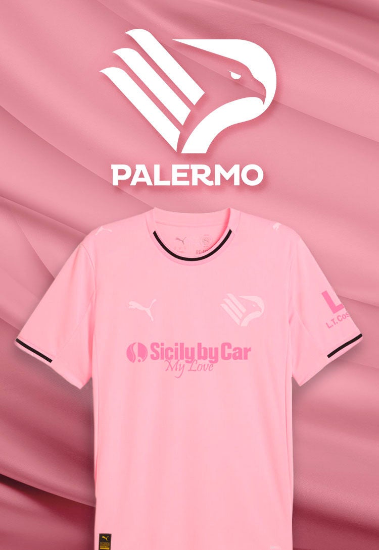 Maglia ufficiale Palermo Calcio Home - Concorso Calcio in Movimento Q8