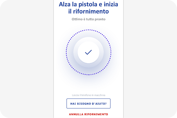 Collegati alla colonnina e procedi