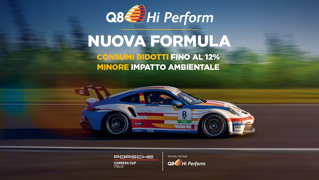 Scopri la nuova formula di Q8 Hi Perform, il carburante evoluto che migliora le performance di ogni motore